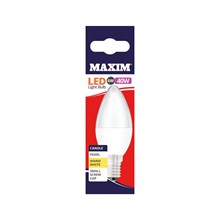 MAXIM LED BULB - CANDLE WARM WHITE - SES 6W/40W MAXIM LED BULB - CANDLE WARM WHITE - SES 6W/40W