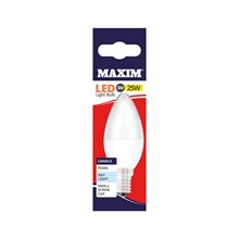 MAXIM LED BULB - CANDLE DAY LIGHT - SES 3W/25W MAXIM LED BULB - CANDLE DAY LIGHT - SES 3W/25W
