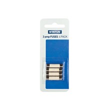 STATUS - 3 AMP FUSES - 4 PACK STATUS - 3 AMP FUSES - 4 PACK