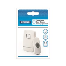 STATUS - DOOR CHIME CABLE FREE / BATTERY OPERATED STATUS - DOOR CHIME CABLE FREE / BATTERY OPERATED