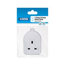 STATUS - 1 WAY 13AMP HEAVY DUTY SOCKET WHITE