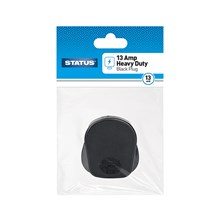 STATUS - 13AMP HEAVY DUTY PLUG - BLACK