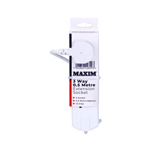 MAXIM - 3 WAY EXTENSION LEAD 0.5M