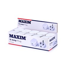 MAXIM - 13A FUSED PLUG WHITE BULK IN BOX