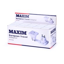 MAXIM - EUROPEAN TRAVEL ADAPTOR IN BULK BOX