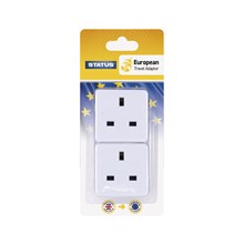 STATUS - EUROPEAN TRAVEL ADAPTOR - 2 PACK