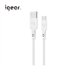 IGEAR - TYPE C 1M 60W NYLON BRAIDED CABLE - WHITE