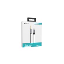 IGEAR - 1M IOS LIGHTNING TO AUX AUDIO PREMIUM NYLON BRAIDED CABLE