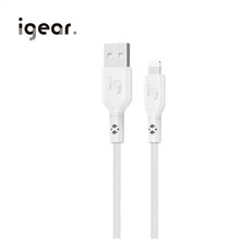 IGEAR - LIGHTNING 3M 60W NYLON BRAIDED CABLE - WHITE