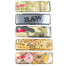 RAW KING SIZE METAL PAPER TINS IN DISPLAY BOX