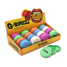 G‑ROLLZ HEMP 3‑PART GRINDER - Ø60MM MIX COLOR