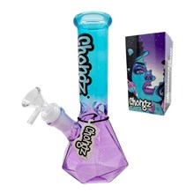 CHONGZ - 20CM GLASS 'MINI GEMSTONE' PURPLE & BLUE WATERPIPE