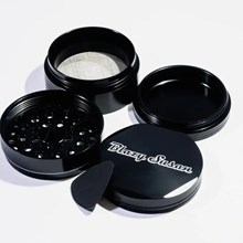 BLAZY SUSAN - 4 PART METAL GRINDER - BLACK