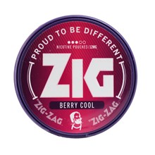ZIG NICOTINE POUCH BERRY COOL 12MG 20S - 5 PACK