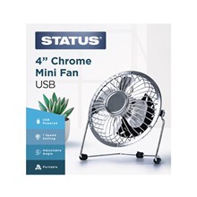 STATUS - 4'' CHROME MINI FAN USB