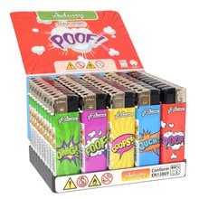 ADAMO PRINTED LIGHTER CARTOON - 50 PACK