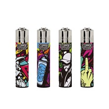 CLIPPER PRINTED FLINT - GRAFFITI 5 - 48 PACK