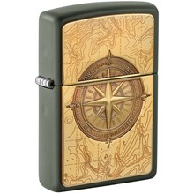 ZIPPO - TOPOGRAPHIC COMPASS DESIGN