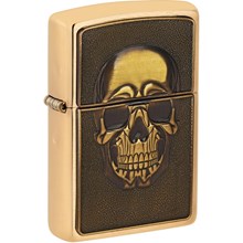 ZIPPO - EMBOSSED SKULL DESIGN
