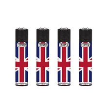CLIPPER PRINTED FLINT - ENGLAND FLAG - 48 PACK