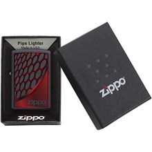 ZIPPO - RED AND CHROME DESIGN