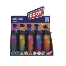 PROF - RUBBER GRADIENT REFILL LIGHTERS - 25 PACK