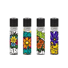 CLIPPER PRINTED FLINT- URBAN FLOWERS - 48 PACK