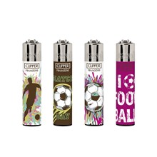 CLIPPER PRINTED FLINT- FOOTBALL 2 - 48 PACK