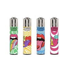 CLIPPER PRINTED FLINT- PSYCHEDEL TONGUES - 48 PACK