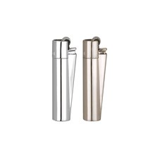 CLIPPER METAL FLINT - SILVER MODERN CHNL - 12 PACK