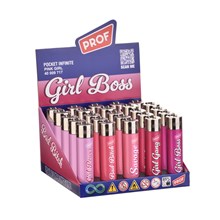 PROF -  PINK GIRL REFIL ROUND FLINT - 25 PACK
