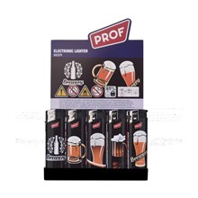 PROF BLACK BEER ELECTR LIGHTER - 50 PACK