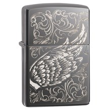 ZIPPO - FILIGREE FLAME AND WINGS DESIGN