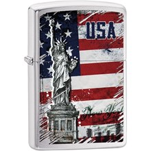 ZIPPO - STATUE OF LIBERTY FLAG