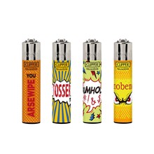 CLIPPER PRINTED FLINT - NAUGHTY WORDS 9 - 48 PACK