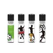 CLIPPER PRINTED FLINT - FOOTBALL 1 - 48 PACK