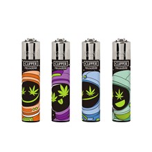 CLIPPER PRINTED FLINT - ASTRO WEED 4 - 48 PACK