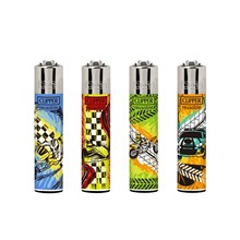 CLIPPER PRINTED FLINT - MOTOR SPORTS 4 - 48 PACK