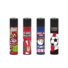 CLIPPER PRINTED FLINT - WORLD FOOTBALL 3 - 48 PACK