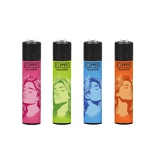 CLIPPER PRINTED FLINT - WATERCOLOR LADIES - 48 PACK