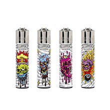 CLIPPER PRINTED FLINT - SKULLS CORPZ 2 - 48 PACK