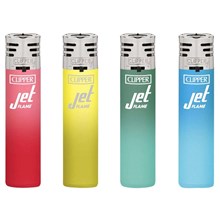 CLIPPER REFILLABLE JET FLAME - METALLIC GRADIENT 3 - 24 PACK