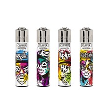CLIPPER PRINTED FLINT - GRAFFITI SOUL - 48 PACK