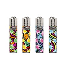 CLIPPER PRINTED FLINT - FLOW GRASS - 48 PACK