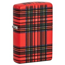 ZIPPO - RED PLAID DESIGN