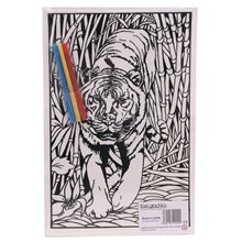 MEDIUM COLOURING BOARD - BAMBOO TIGER