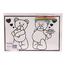 MEDIUM COLOURING BOARD - LITTLE TED FLOWERS