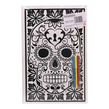 MEDIUM COLOURING BOARD - CANDY SKULL