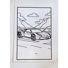 MEDIUM COLOURING BOARDS - FAST CAR
