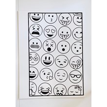 MEDIUM COLOURING BOARDS - SMILEY 1